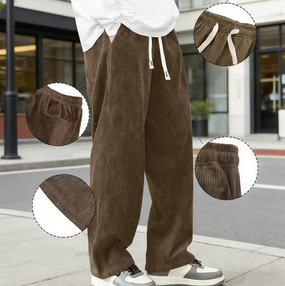 Men’s Loose-Fit Drawstring Pocket Trousers