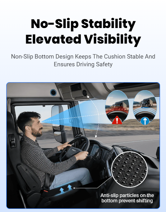 Memory Foam Non Slip Car Seat Support Pad