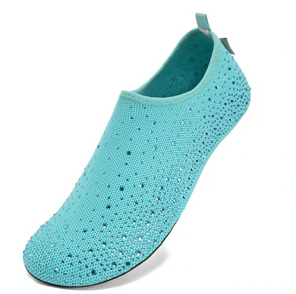 Women’s Barefoot Mesh Aqua Socks with Non Slip TPR Sole