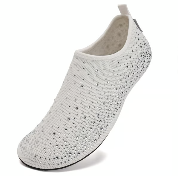 Women’s Barefoot Mesh Aqua Socks with Non Slip TPR Sole