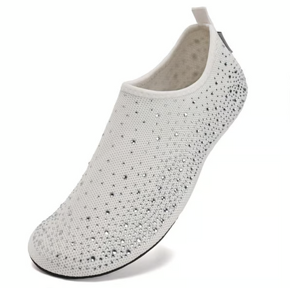Women’s Barefoot Mesh Aqua Socks with Non Slip TPR Sole