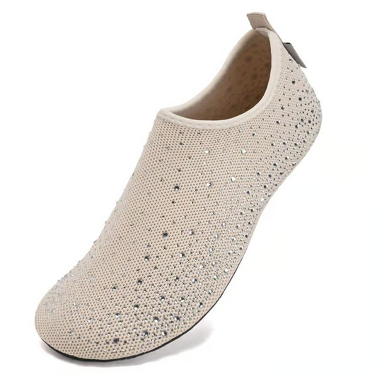 Women’s Barefoot Mesh Aqua Socks with Non Slip TPR Sole