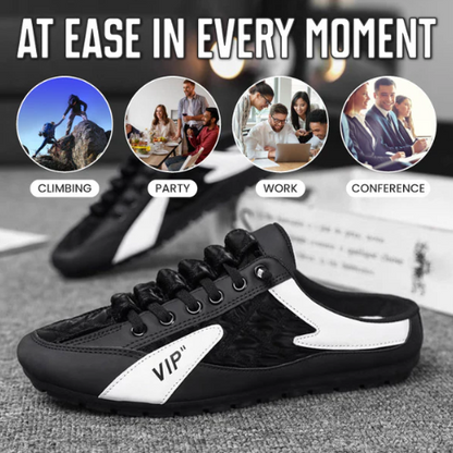 Men’s Slip-On Backless Lace-Look Trainers