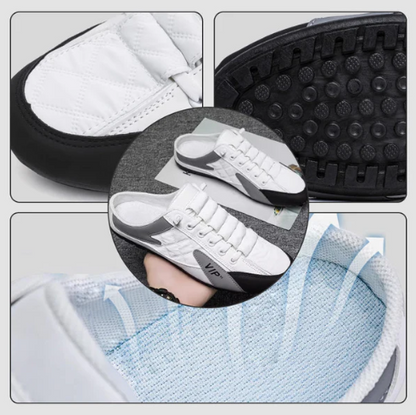 Men’s Slip-On Backless Lace-Look Trainers