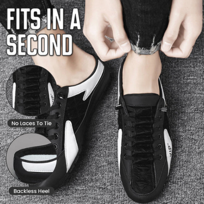 Men’s Slip-On Backless Lace-Look Trainers
