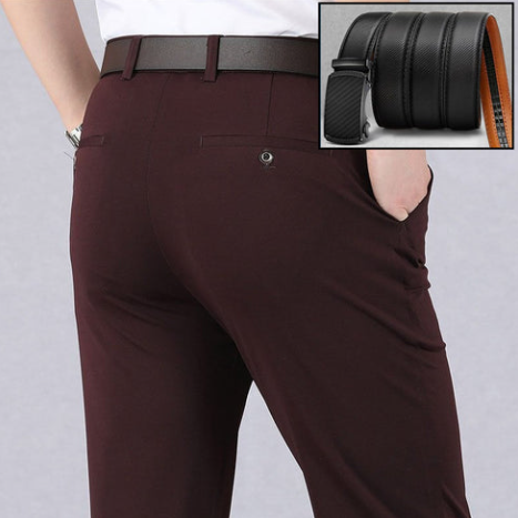 Men’s Four Way Stretch Smart Suit Trousers