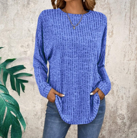 Women’s Soft Loose Fit Long Sleeve Knit Top