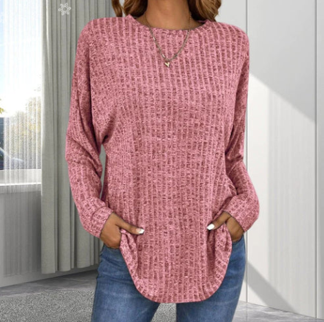 Women’s Soft Loose Fit Long Sleeve Knit Top