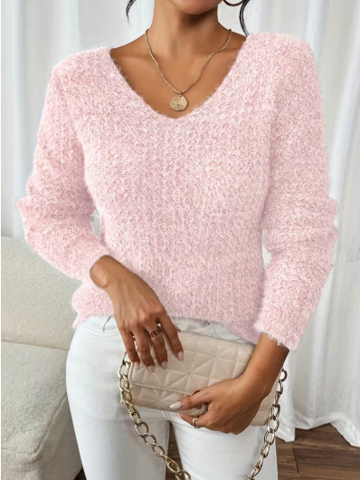 Women’s Relaxed V Neck Knit Jumper