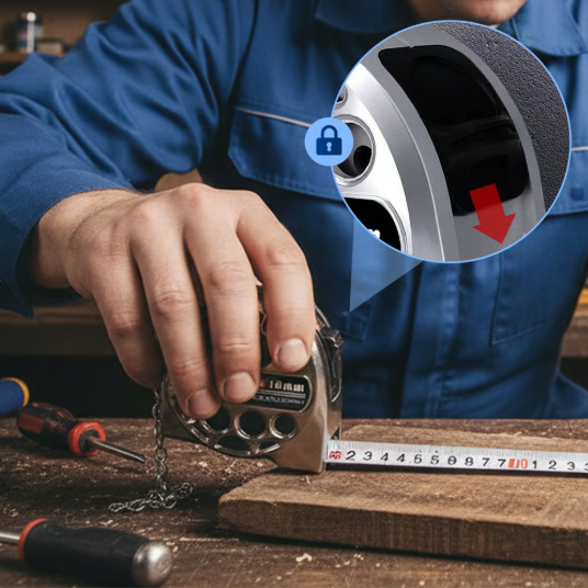 Open-Frame Stainless Steel Anti-Corrosion Tape Measure