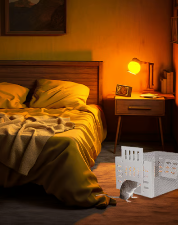 Automatic Multi-Catch Quiet Entry Mousetrap