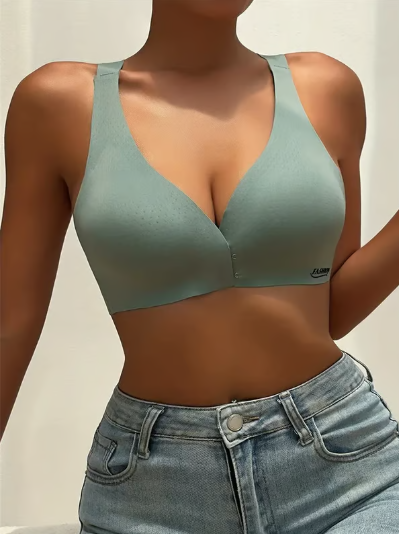 Women’s Deep Plunge Minimiser Front-Closure Wireless Bra