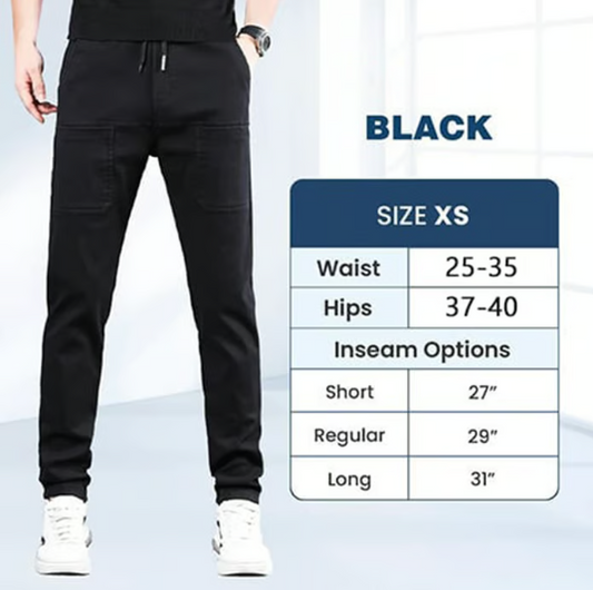Men’s Stretch Fibre Multi Pocket Cargo Trousers