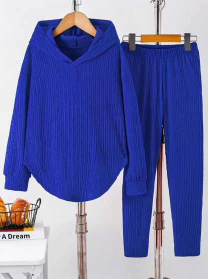 Women’s Relaxed Hooded Top and Stretch Leggings Set