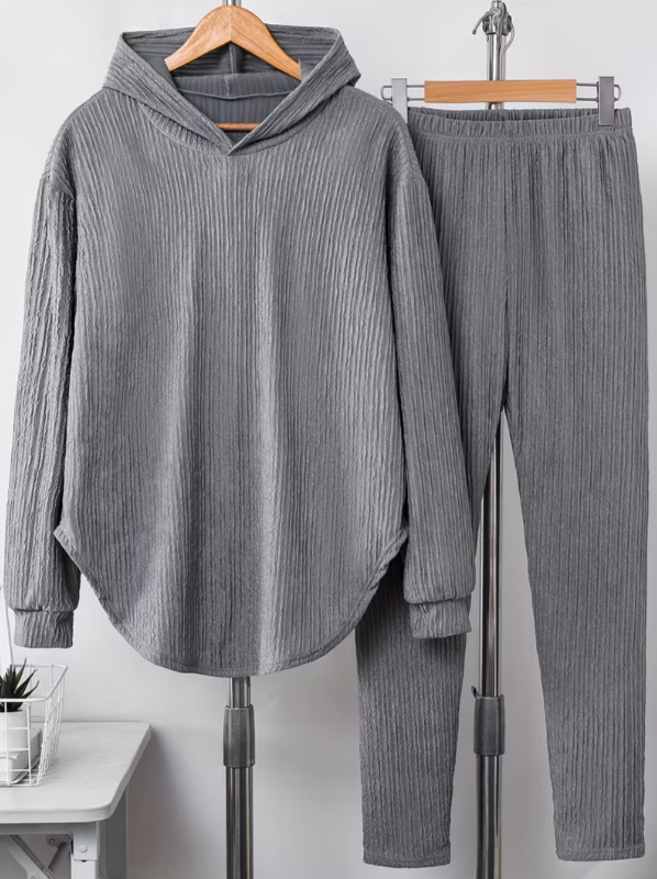 Women’s Relaxed Hooded Top and Stretch Leggings Set