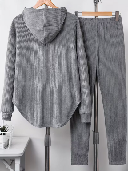 Women’s Relaxed Hooded Top and Stretch Leggings Set
