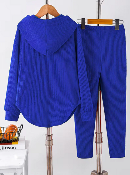 Women’s Relaxed Hooded Top and Stretch Leggings Set