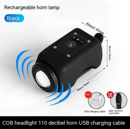 Multi-Function Bike Light with Horn and Remote Control