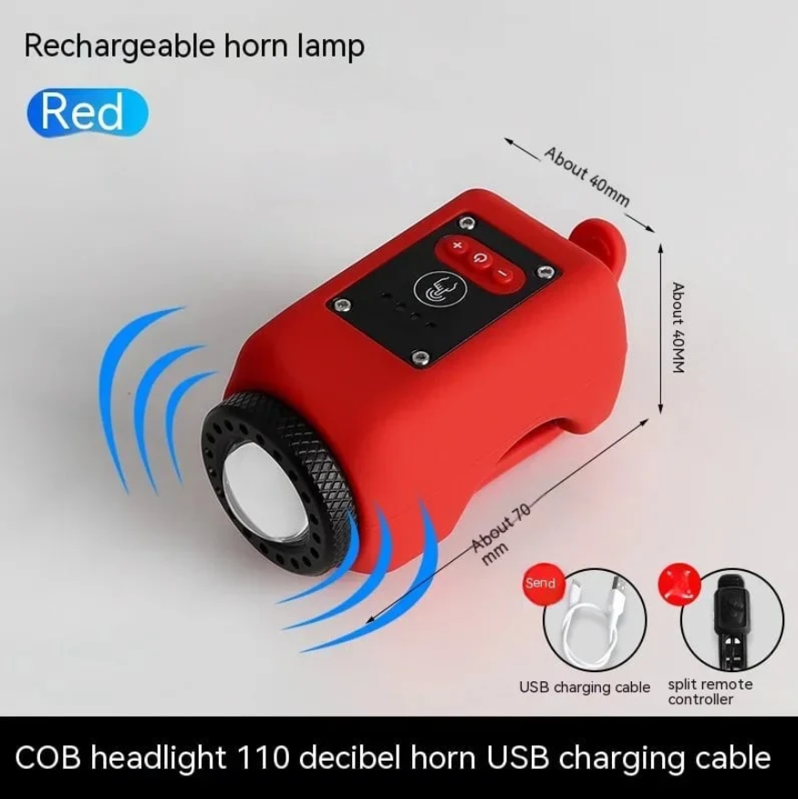 Multi-Function Bike Light with Horn and Remote Control