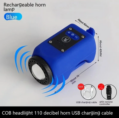 Multi-Function Bike Light with Horn and Remote Control