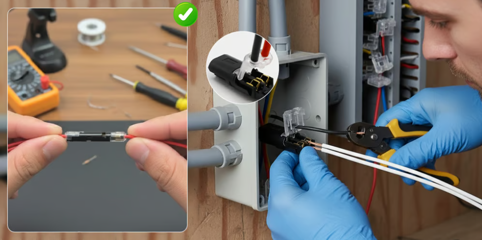 Professional Double-Wire Lock Connector Set