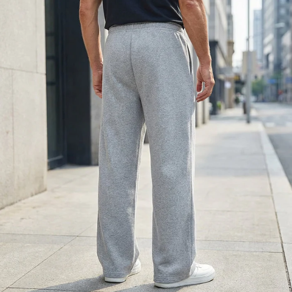 Men’s Relaxed Drawstring Solid Trousers