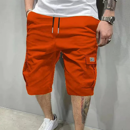Men’s Lightweight Multi-Pocket Drawstring Cargo Shorts