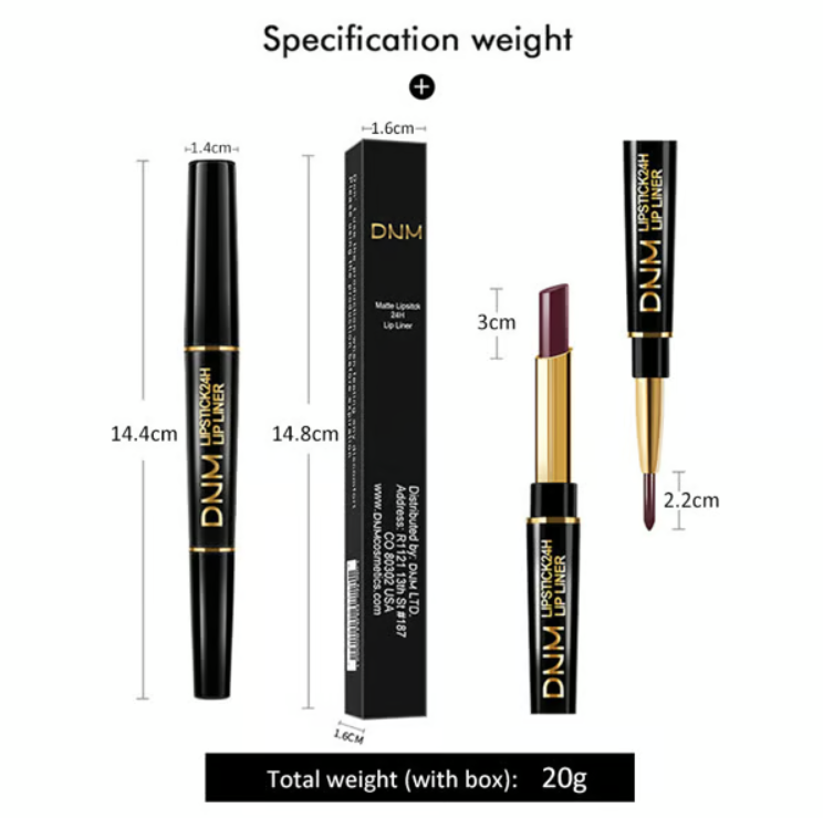 Women’s Dual-Ended Waterproof Lip Colour & Liner Pen