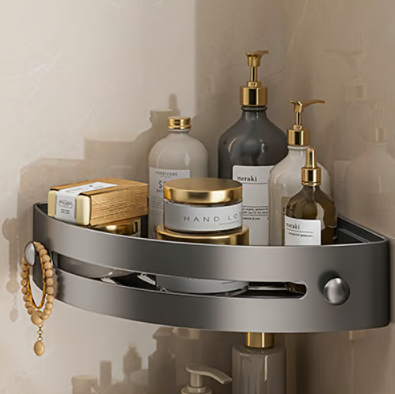 Adhesive Corner Bathroom Storage Shelf