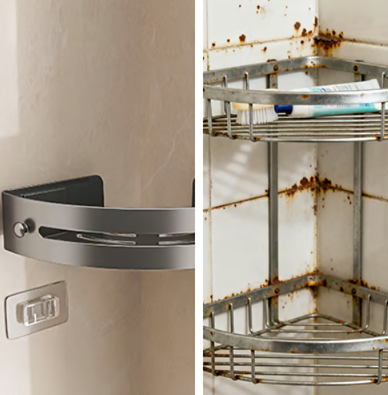 Adhesive Corner Bathroom Storage Shelf
