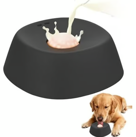 Liquid Treat Slow Feeder Dog Bowl With Rolling Ball