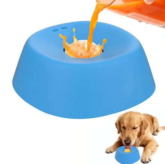 Liquid Treat Slow Feeder Dog Bowl With Rolling Ball
