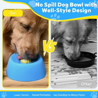 Liquid Treat Slow Feeder Dog Bowl With Rolling Ball