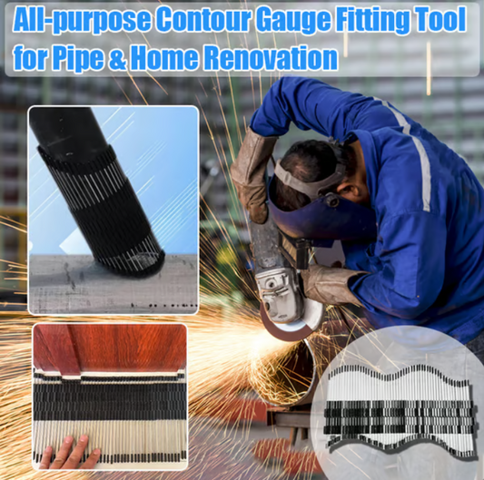 All-Purpose Adjustable Contour Gauge Fitting Tool