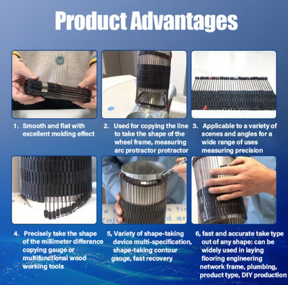All-Purpose Adjustable Contour Gauge Fitting Tool