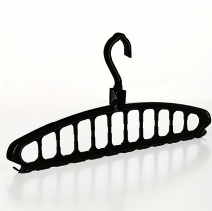 Foldable Space-Saving Clothes Hanger with 11 Holes