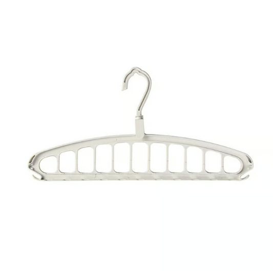 Foldable Space-Saving Clothes Hanger with 11 Holes
