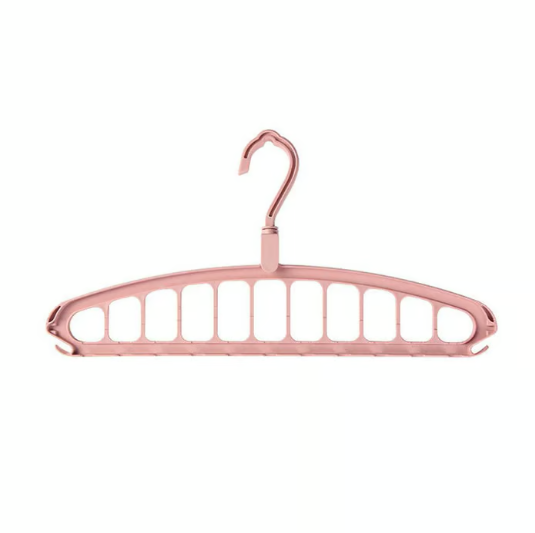 Foldable Space-Saving Clothes Hanger with 11 Holes