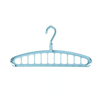 Foldable Space-Saving Clothes Hanger with 11 Holes