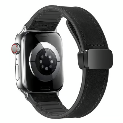 Adjustable Magnetic Leather-Look Watch Strap