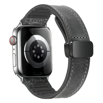 Adjustable Magnetic Leather-Look Watch Strap