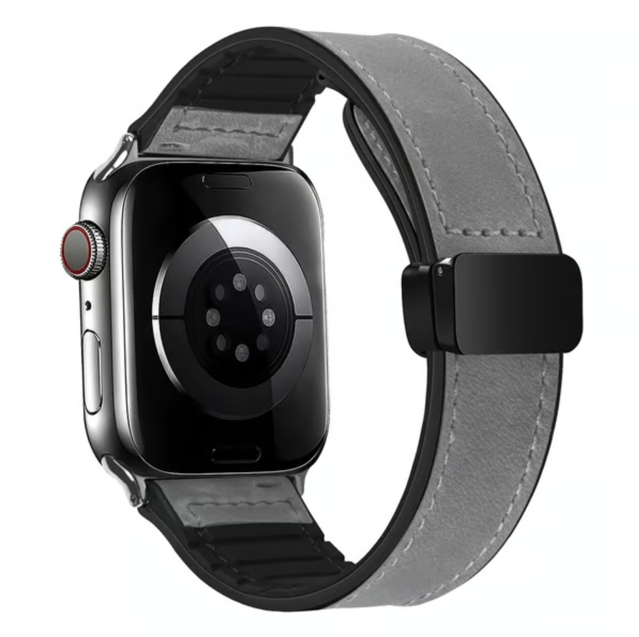 Adjustable Magnetic Leather-Look Watch Strap