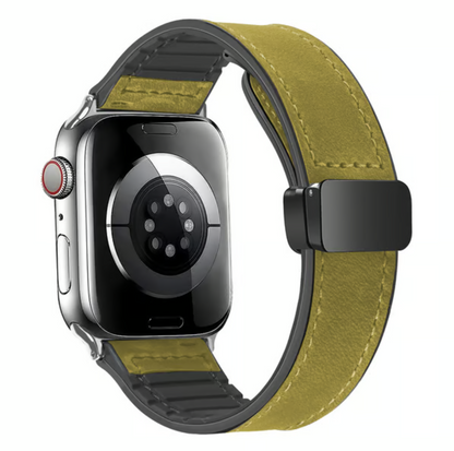 Adjustable Magnetic Leather-Look Watch Strap