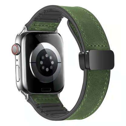 Adjustable Magnetic Leather-Look Watch Strap