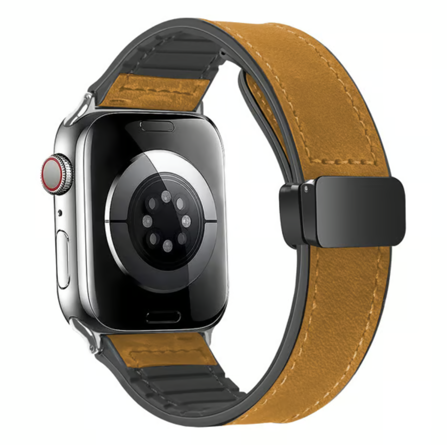Adjustable Magnetic Leather-Look Watch Strap