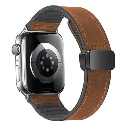 Adjustable Magnetic Leather-Look Watch Strap