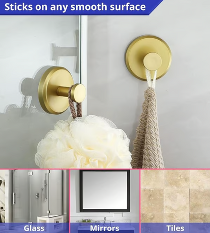 Enhanced Twist-Lock Stainless Steel Suction Hooks