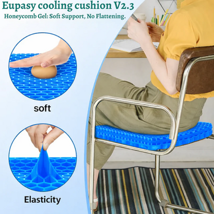 Honeycomb Cooling Gel Seat Cushion