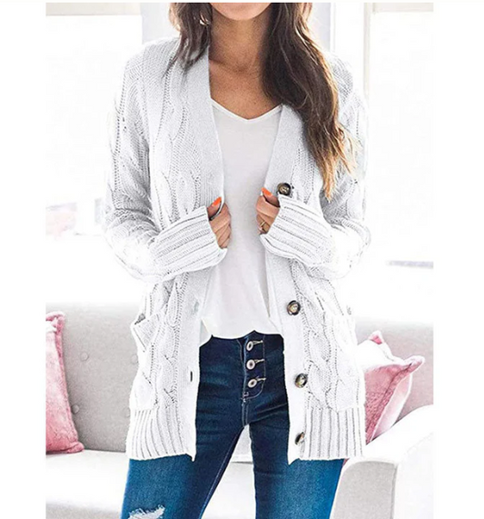 Women’s Lioren Mid-Length Autumn Knit Layer Cardigan
