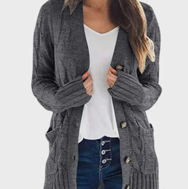 Women’s Lioren Mid-Length Autumn Knit Layer Cardigan